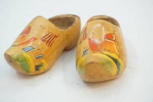 lot 197 image: Childs wood clogs