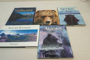 lot 313 image: books on Alaska, Glacier, Grizzlies