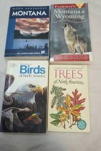 lot 323 image: books on birds, trees, Montana, Wyoming