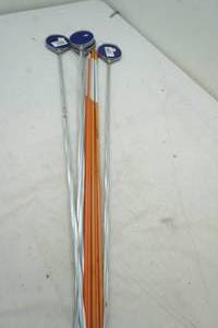 lot 377 image: reflective marker aluminum stakes and fiberglass marker stakes