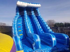 24 Blue Crush Water Dual Lane Water Slide