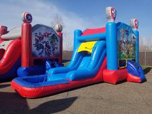 15x28 Paw Patrol Waterslide Combo with Pool