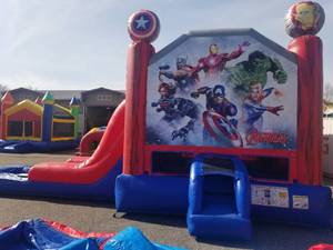 15x28 Marvell Avengers 4 in 1 Waterslide Combo with Pool