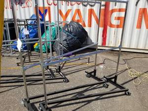 Lot of (2) Retail Z-Rack Clothing Carts