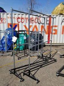 Lot of (2) Retail Z-Rack Clothing Carts