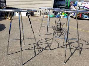 Lot of (2) Retail Circular Collapsible Clothing Rack