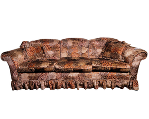 Beautiful Condition Vintage Flared Armed Custom 70s Sofa by Riverside Furniture (Resale Value $800-$1300)