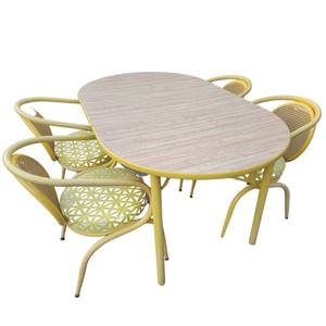 Fabulous Vintage Mid Century Modern Canary Yellow 4 Chair KitchenDining Set by Howell (Resale Value $950 - $1600)