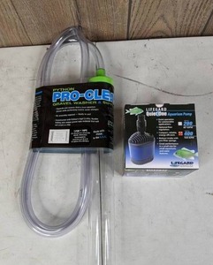 lot 400 image: NEW Lifegard Quiet One Aquarium Pump & Python Pro-Clean Gravel Washer