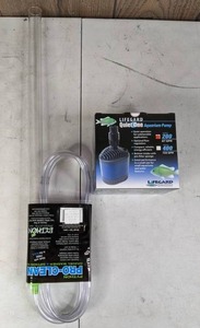 lot 677 image: New Lifegard Quiet One Aquarium Pump, Model 200 & New Python Pro-Clean Gravel Washer & Siphon