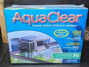 lot 231 image: NEW AquaClear CycleGuard Power Filter for 40-70 Gallon Aquariums