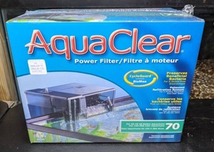 lot 240 image: NEW AquaClear CycleGuard Power Filter for 40-70 Gallon Aquariums