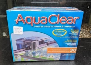 lot 241 image: NEW AquaClear CycleGuard Power Filter for 10-30 Gallon Aquariums