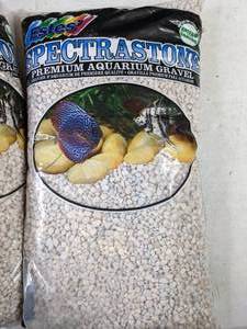 lot 348 image: Spectrastone White Aquarium Gravel - 4 Bags