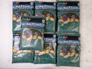lot 327 image: Bates Spectrastone Premium Aquarium Green Gravel -  7 bags