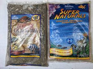 lot 340 image: Aquarium Substrate - Eighteen bags - See description for sizes and colors.