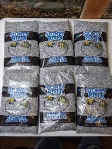 lot 305 image: (6) 5-Pound Bags of Estes Stoney River Premium Aquarium Sand (Java)