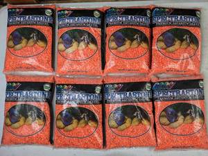 lot 320 image: (8) 5-Pound Bags of Estes Spectrastone Premium Aquarium Gravel (PG Orange)