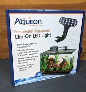 lot 364 image: NEW Aqueon Freshwater Aquarium Clip-On LED Light