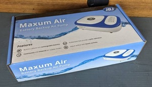 lot 367 image: NEW JBJ Maxum Air Battery Backup Air Pump