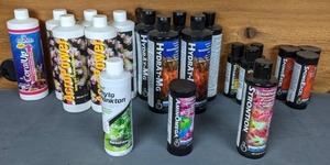 lot 65 image: NEW Aquarium Supplements Seachem, CaribSea, AcroPower, & Brightwell Aquatics