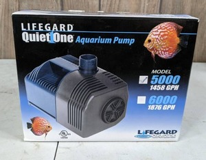 lot 382 image: NEW Lifegard Quiet One Aquarium Pump Model 5000 1458 GPH