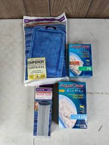 lot 271 image: NEW Aquarium Filter Pads and Cartridges (Marineland and AquaClear)