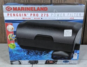 lot 184 image: NEW Marineland 275 Penguin PRO Power Filter, Multi-Stage Aquarium Filtration