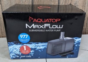 lot 194 image: NEW Aquatop SWP-3300 977 GPH MaxFlow Submersible Pump