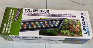 lot 125 image: NEW Lifegard Aquatics Full Spectrum 10 LED Light for Freshwater Planted Tanks and Saltwater Aquariums