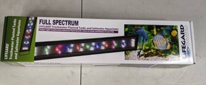 lot 143 image: NEW Lifegard Full Spectrum LED Aquarium Light, Black 18