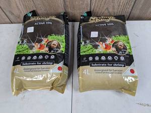 lot 540 image: Pair of New Dennerle Shrimp King Active Soil, 4 Liters