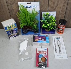 lot 507 image: New Aquarium Supplies Aqualife Plants, SCWD Switching Current Water Director, Fluval Nitrate Test, & More
