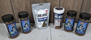 lot 454 image: NEW Tropical Fish Food Fluval Bug Bites & Southern Delight