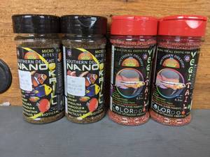 lot 544 image: NEW Set of (4) Southern Delight Nano Krill & Color Enhancing Fish Food