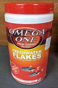 lot 612 image: NEW 2 Containers of Omega One Freshwater Flakes, 5.3 oz