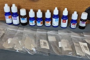 lot 614 image: NEW 10 Piece Lot of Salt Water Aquarium Testing Chemicals