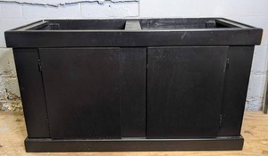 lot 950 image: Floor Model Aquarium Stand for 75-90 Gallon Tank, Black