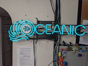 lot 896 image: 30-Inch Oceanic Neon Sign Light Wall Dcor