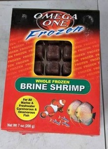 lot 1053 image: 4 NEW Packages Omega One Whole Frozen Brine Shrimp, 7 oz.Pkg.