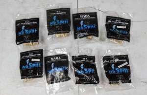 lot 1025 image: Lot of 8 NEW No Spill Aquarium Maintenance System Parts (Snap Connector, Universal Adaptor, Male Brass Adaptor)