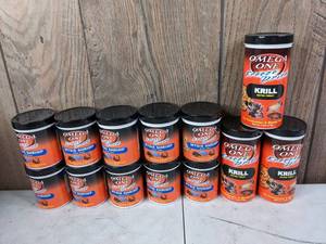lot 1007 image: Lot of 10 Sealed Omega One Freeze Dried Mysis Shrimp Nutri-Treats (.75 oz) and 3 Sealed Omega One Freeze Dried Krill Nutri-Treat (1.3 oz)
