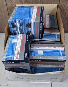 lot 918 image: 6 Count Boxes of Marineland Bio-Wheel Penguin Rite-Size C Filter Cartridge