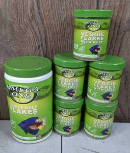 lot 932 image: Set of 6 Omega One Veggie Kelp Flakes, Assorted Sizes