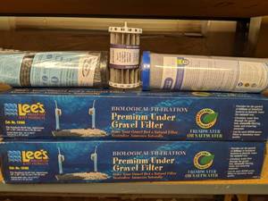 lot 1135 image: NEW Lees Biological Filtration Premium Under Gravel Filter, Matrixx CTO Plus, Whirlpool Water Filter, & More