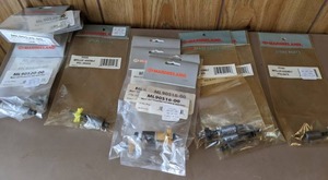 lot 1140 image: Aquarium Parts Marineland Max-Jet Propeller Kit 400 Pro, Marineland Impeller Assembly PFE3 Orange, PFE1 Black, & PFE2 White