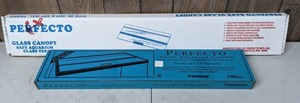 lot 1231 image: NEW Perfecto Glass Canopy Safe Aquarium Glass Top (30, 34H & 40H) and Perfecto Glass Aquarium Canopy (48 x 13)