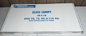 lot 1239 image: NEW Perfecto Glass Canopy 48 x 18