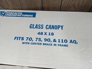 lot 1240 image: NEW Perfecto Glass Canopy 48 x 18