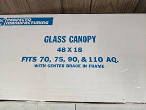 lot 1241 image: NEW Perfecto Glass Canopy 48 x 18